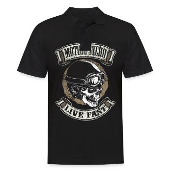 Motard motard motard motard - Polo Homme - noir - Devant - Kai (181cm)