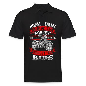 Cadeau de motard motard motard motard - Polo Homme - noir - Devant - Kai (181cm)