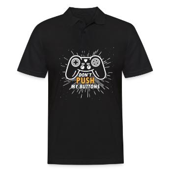 Gamers Gaming Jeu vidéo Console de jeux vidéo - Polo Homme - noir - Devant - Kai (181cm)