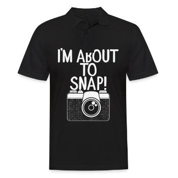 Photographe prendre des photos pousse de photo - Polo Homme - noir - Devant - Kai (181cm)