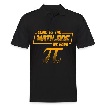 Mathematik Mathematiker Mathelehrer Funktionen Pi - Männer Poloshirt - Schwarz - Vorne - Kai (181cm)