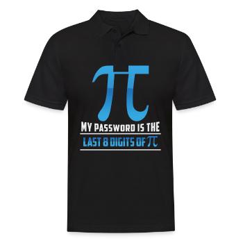 Mathematik Mathematiker Mathelehrer Funktionen Pi - Männer Poloshirt - Schwarz - Vorne - Kai (181cm)