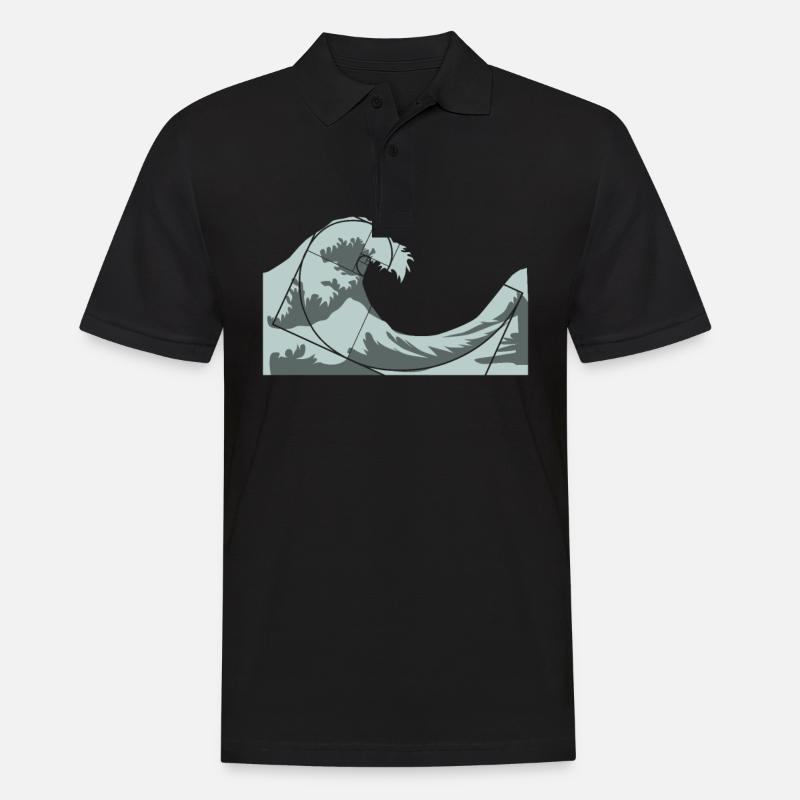 Mathematik Mathematiker Mathelehrer Fibonacci - Männer Poloshirt - Schwarz