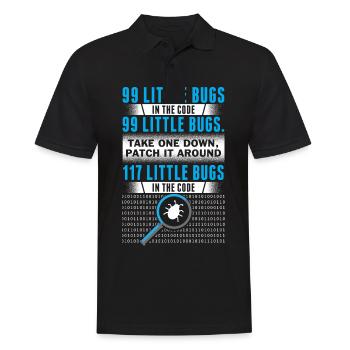 Programmierer Coder Informatiker Nerd Geek - Männer Poloshirt - Schwarz - Vorne - Kai (181cm)