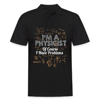 Physik Physiker Physiklehrer Lehrer Science - Männer Poloshirt - Schwarz - Vorne - Kai (181cm)
