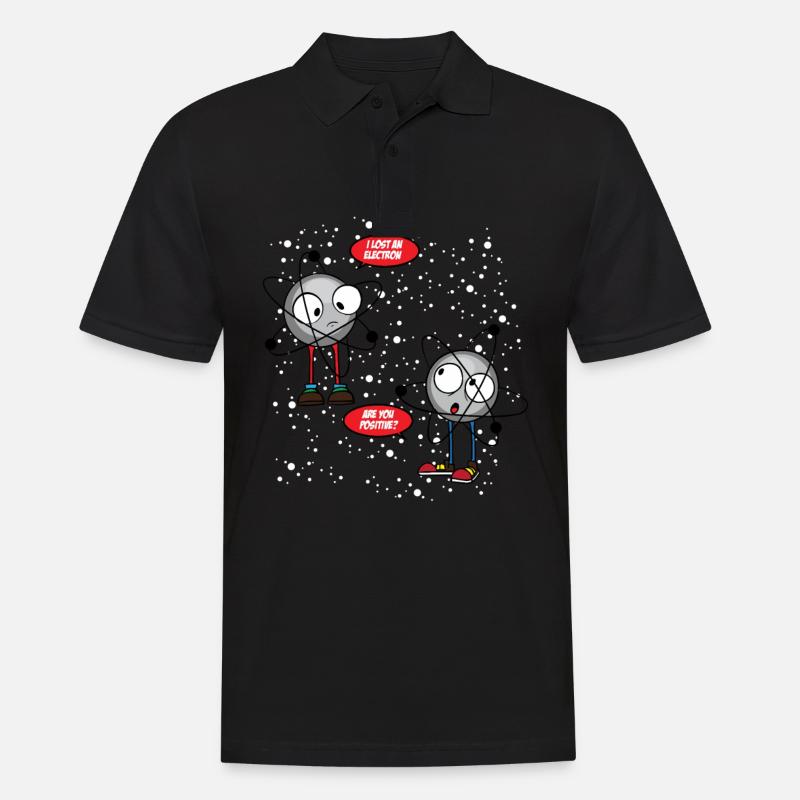 Physics Physicist Physics Teacher Teacher Science Atom - Men's Polo Shirt - black