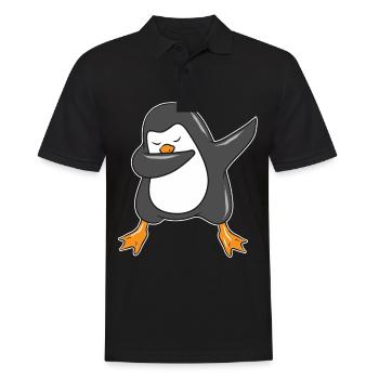 Dabbing Dab Pingouin bébé - Polo Homme - noir - Devant - Kai (181cm)