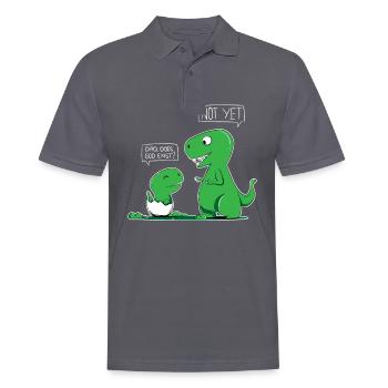 Atheismus Atheist Wissenschaft Dinosaurier Science - Männer Poloshirt - Anthrazit - Vorne - Nico (186cm)