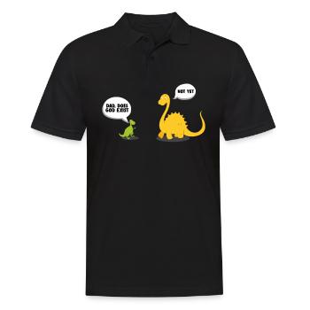 Athéisme Science athée Science des dinosaures - Polo Homme - noir - Devant - Kai (181cm)