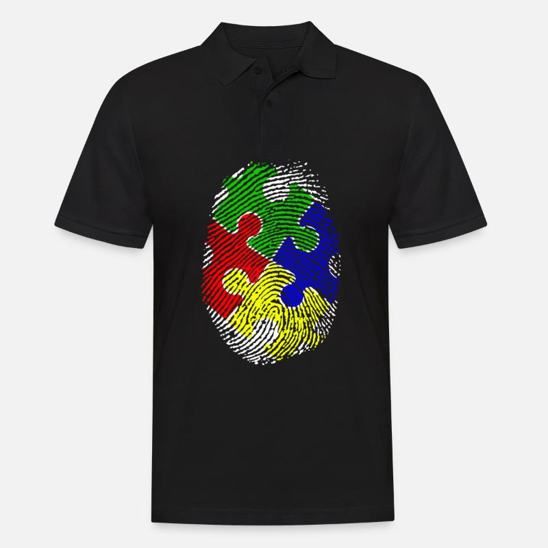 Empreintes digitales - Polo Homme - noir