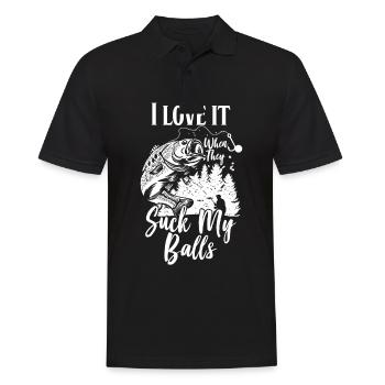 Pêcheur pêcheur pêcheur pêche carpe carpe pêche humour - Polo Homme - noir - Devant - Kai (181cm)