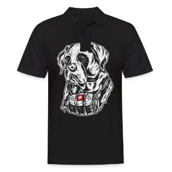 Switzerland St. Bernard Dog St. Bernard Dog - Men's Polo Shirt - black - Front - Kai (181cm)