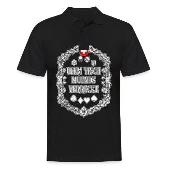 Schweiz Jassen Jass Mundart lustige Sprüche - Männer Poloshirt - Schwarz - Vorne - Kai (181cm)