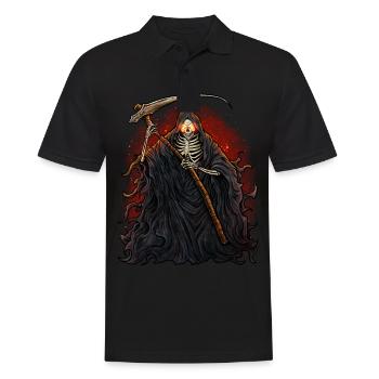 Crâne de squelette de faux faux de Senseman - Polo Homme - noir - Devant - Kai (181cm)