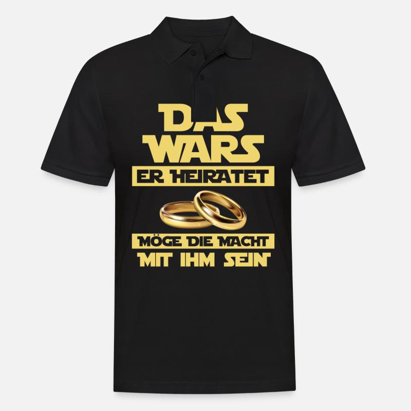 JGA Junggesellenabschied Polterabend Das Wars - Männer Poloshirt - Schwarz