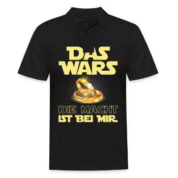 JGA Junggesellenabschied Polterabend Das Wars - Männer Poloshirt - Schwarz - Vorne - Kai (181cm)