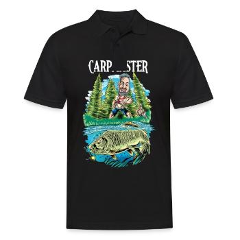 Carp Fishing Carp Fishing Carp Master - Men's Polo Shirt - black - Front - Kai (181cm)