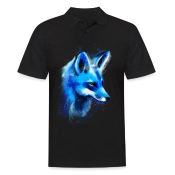 Fox hand-drawn - Men's Polo Shirt - black - Front - Kai (181cm)