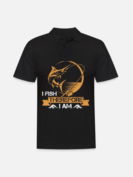 Lystfisker jeg fisk det er derfor, jeg er - Herre poloshirt - sort