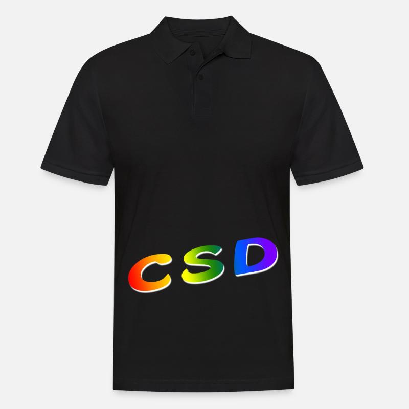 CSD - Männer Poloshirt - Schwarz