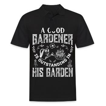 Hobby gardeners, fruit and vegetable gardeners - Men's Polo Shirt - black - Front - Kai (181cm)