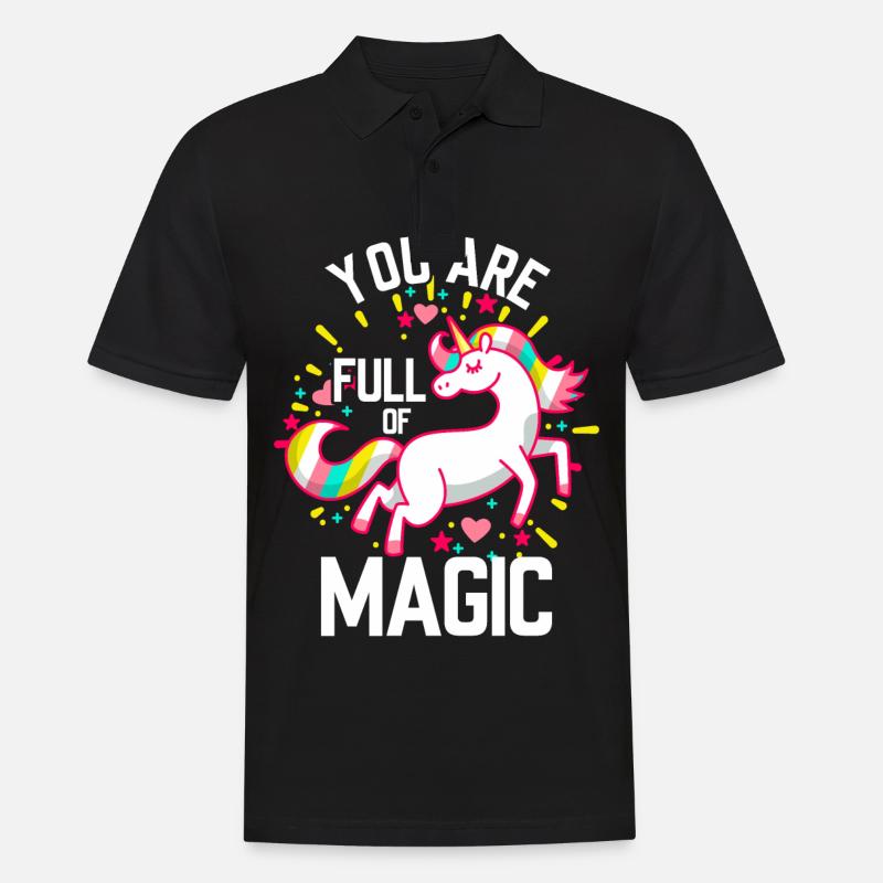 Magic Unicorn Unicorn Magic - Men's Polo Shirt - black