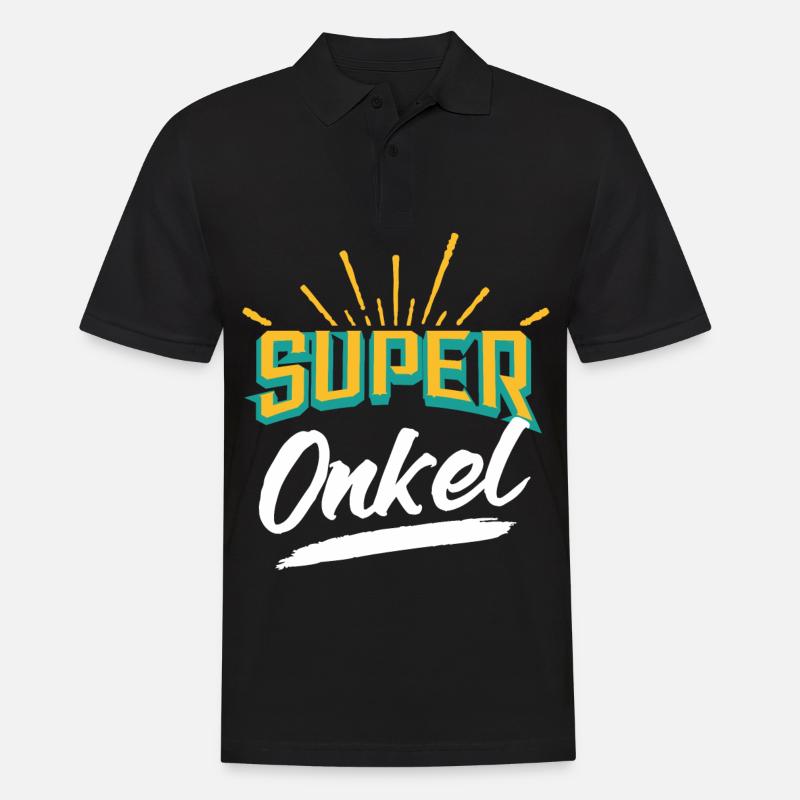 Oncle super oncle - Polo Homme - noir