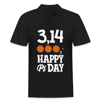 Pi Day chaque jour est meilleur avec quelque chose de Pi - Polo Homme - noir - Devant - Kai (181cm)