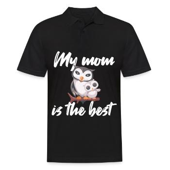 Muttertag - Männer Poloshirt - Schwarz - Vorne - Kai (181cm)