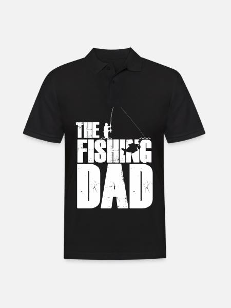 Father angler - Men's Polo Shirt - black