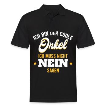 Cooler Onkel Geschenk für Onkel - Männer Poloshirt - Schwarz - Vorne - Kai (181cm)