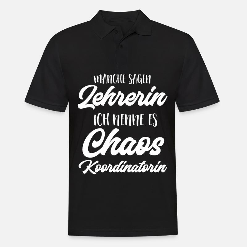 Lehrerin Lehrer - Männer Poloshirt - Schwarz