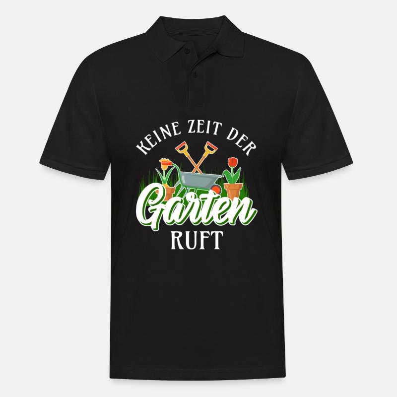 Gärtner Geschenkidee - Männer Poloshirt - Schwarz