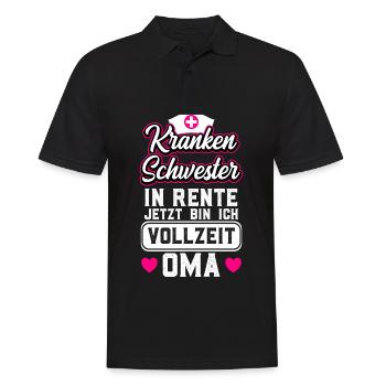 Ruhestand Rente Krankenschwester - Männer Poloshirt - Schwarz - Vorne - Kai (181cm)
