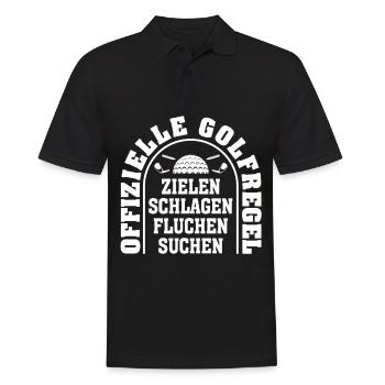 Règlement officiel du golf Fun Golf - Polo Homme - noir - Devant - Kai (181cm)