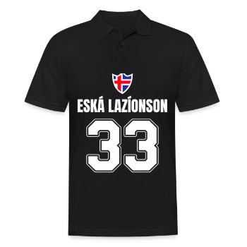 Alcohol Party Sayings Icelandic Funny Name - Men's Polo Shirt - black - Front - Kai (181cm)