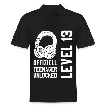 Garçon de 13e anniversaire - Polo Homme - noir - Devant - Kai (181cm)
