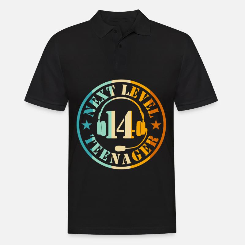 14. Geburtstag Junge - Männer Poloshirt - Schwarz