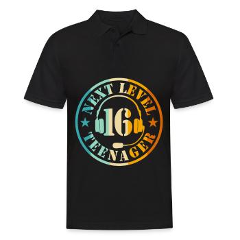 Garçon de 16e anniversaire - Polo Homme - noir - Devant - Kai (181cm)
