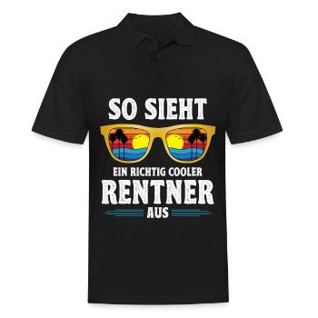 Retraité Retraité Reintentritt Retraite - Polo Homme - noir - Devant - Kai (181cm)