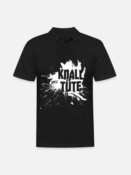 Knalltüte - Männer Poloshirt - Schwarz