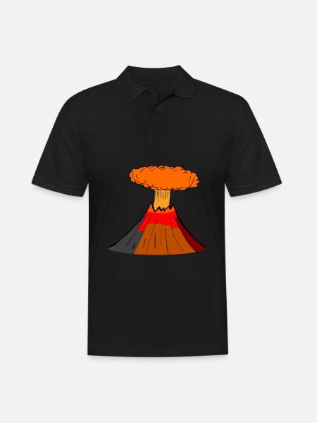 volcano - Men's Polo Shirt - black