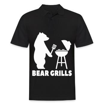 ours grillades - Polo Homme - noir - Devant - Kai (181cm)