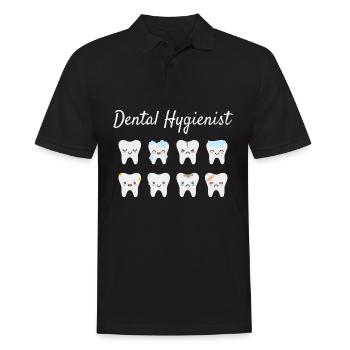 Hygiéniste dentaire - Polo Homme - noir - Devant - Kai (181cm)
