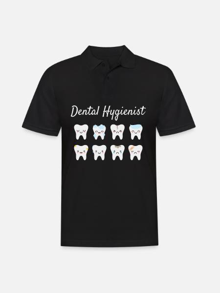 Dental hygienist - Men's Polo Shirt - black