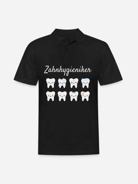 Zahnhygieniker - Männer Poloshirt - Schwarz