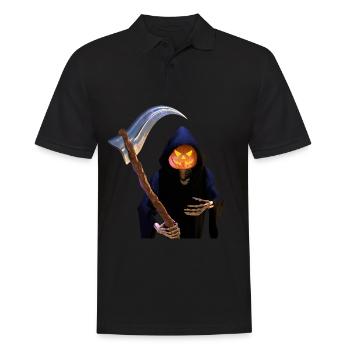 The Grim Reaper for Halloween - Men's Polo Shirt - black - Front - Kai (181cm)