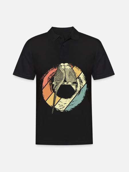 budgerigar - Men's Polo Shirt - black