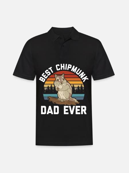 Chipmunk lover - Men's Polo Shirt - black