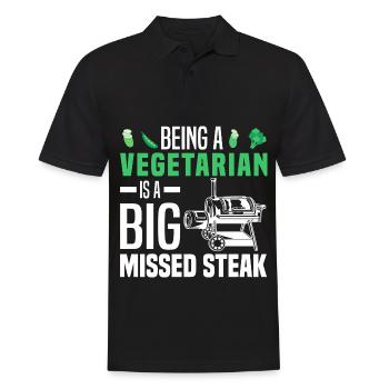 Grillen Bier | Grillmeister BBQ Grill Geschenkidee - Männer Poloshirt - Schwarz - Vorne - Kai (181cm)